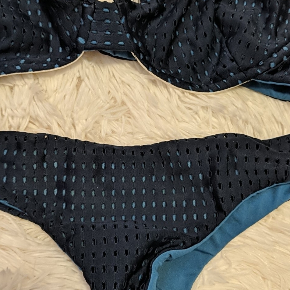 Acacia Swimwear Ocean Mesh Matching Set RARE - Picture 6 of 8